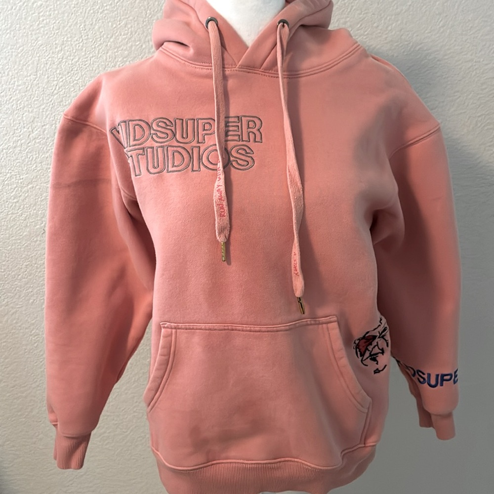 KidSuper Studios Logo Pink Sweatshirt and Sweatpants, with Embroidered Motif - Picture 9 of 16